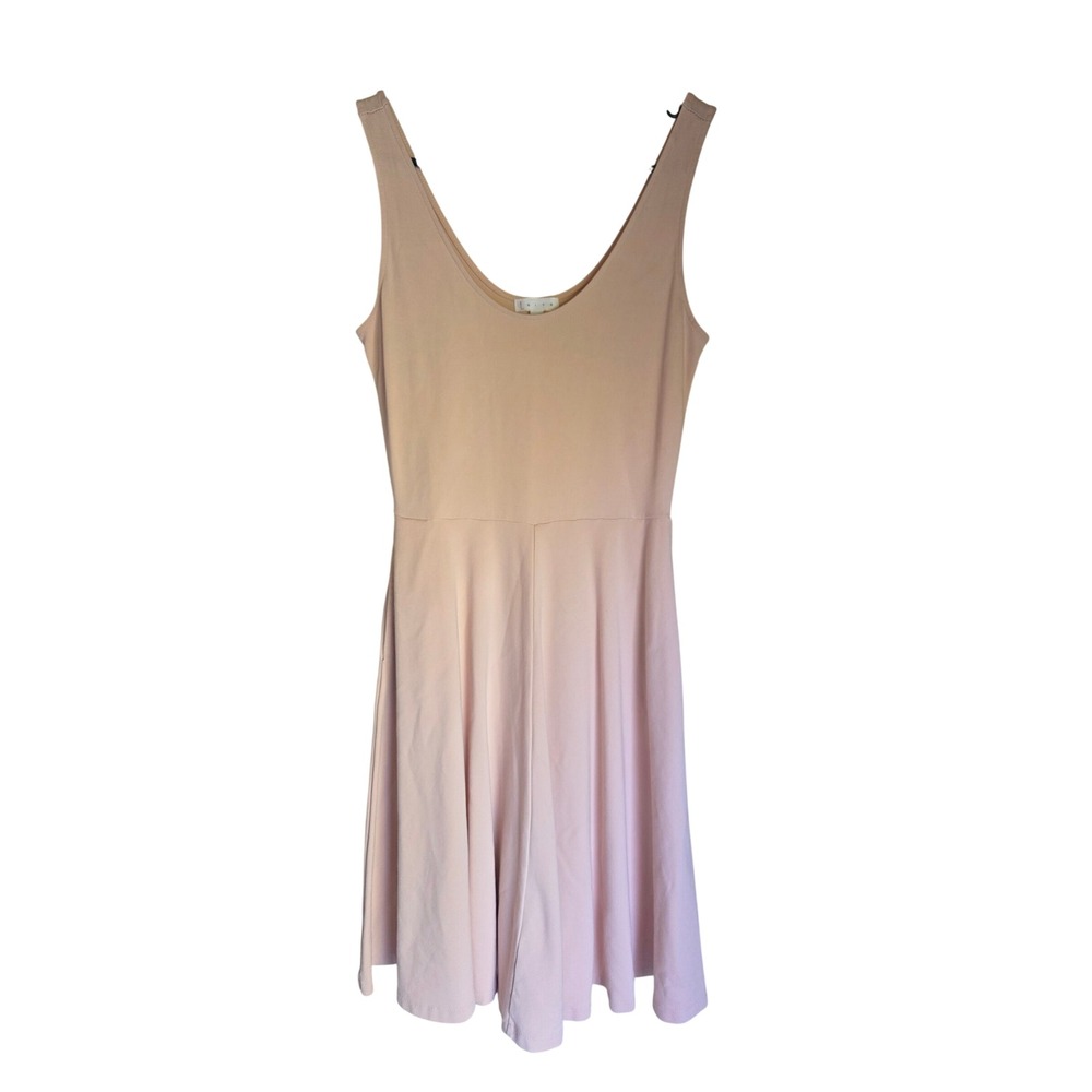 Leith Womens Pink Sleeveless Skater Dress Scoop Neck Fit and Flare Size M Flowy